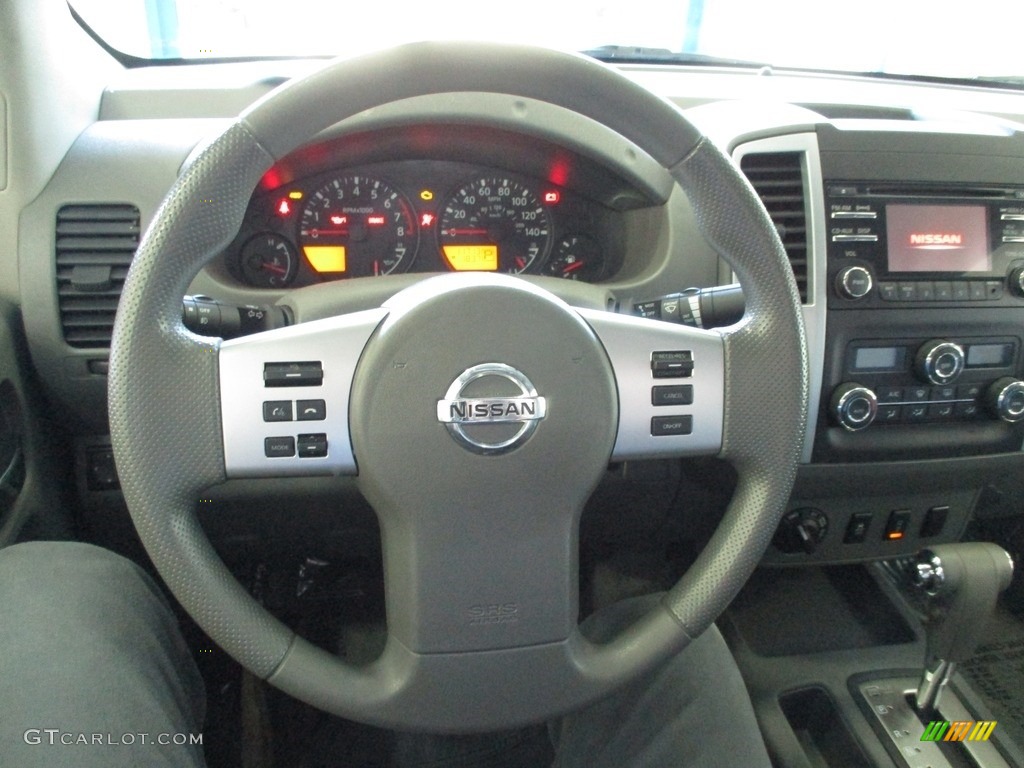 2013 Nissan Frontier SV V6 Crew Cab 4x4 Steel Steering Wheel Photo #144646352
