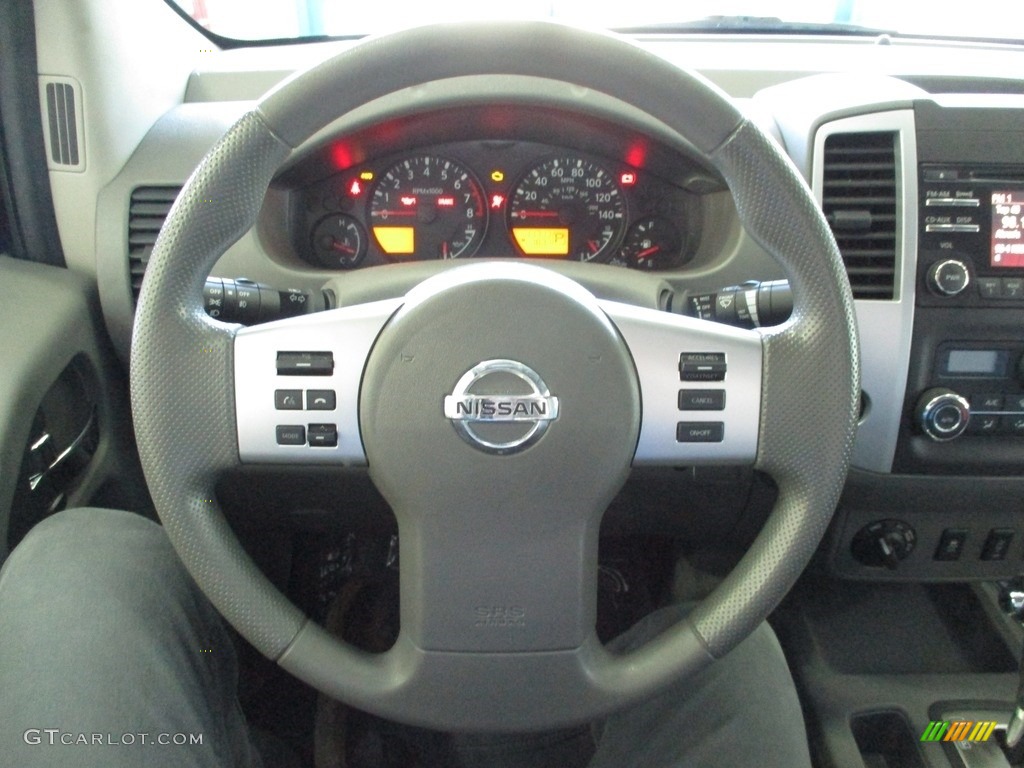 2013 Nissan Frontier SV V6 Crew Cab 4x4 Steel Steering Wheel Photo #144646370