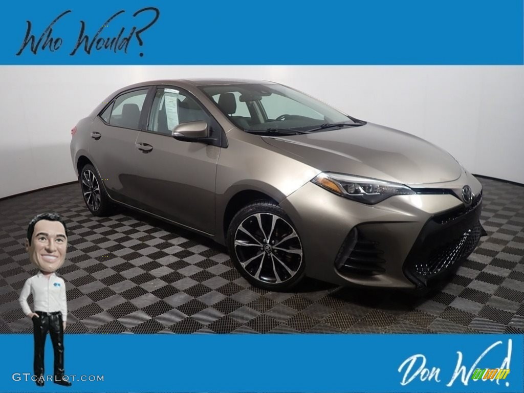 2019 Corolla SE - Falcon Gray metallic / Black photo #1
