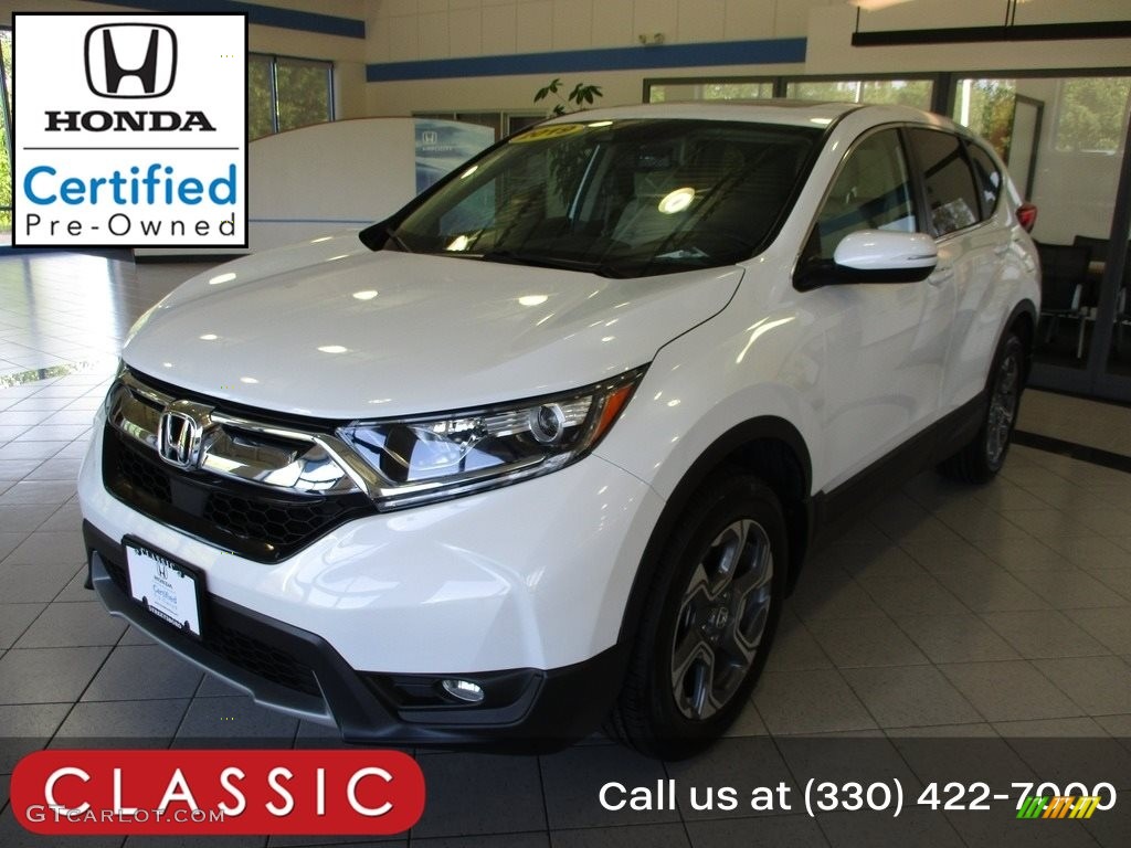 2019 CR-V EX-L AWD - Platinum White Pearl / Gray photo #1