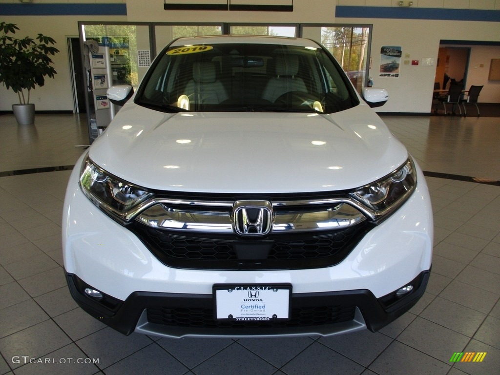 2019 CR-V EX-L AWD - Platinum White Pearl / Gray photo #2