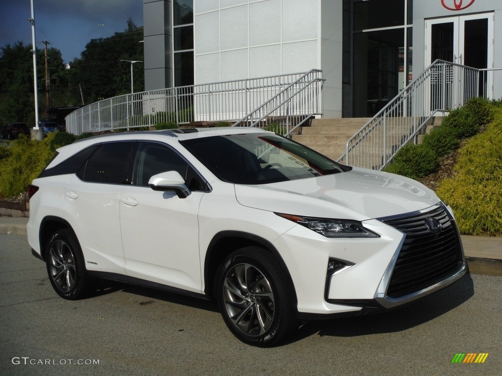2019 RX 450hL AWD - Eminent White Pearl / Noble Brown photo #1
