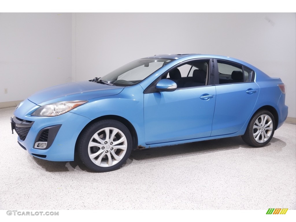 2010 MAZDA3 s Sport 4 Door - Celestial Blue Mica / Black photo #3