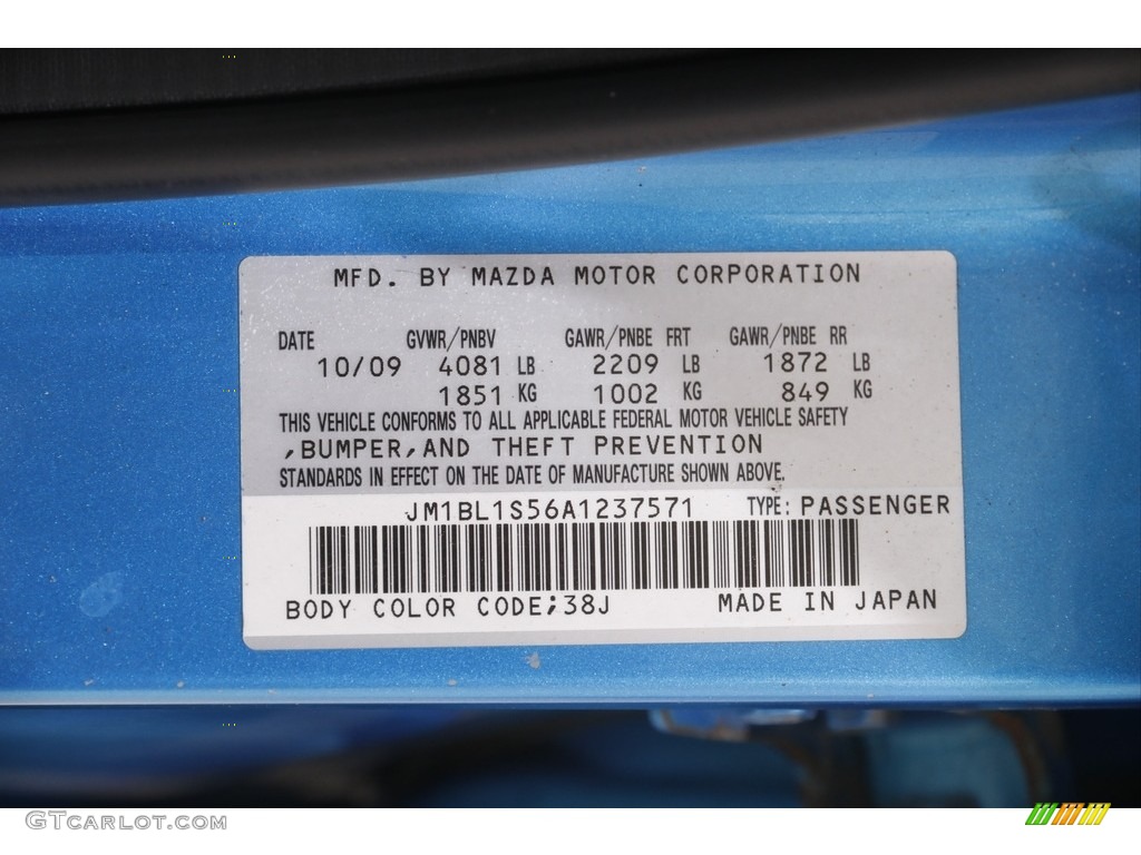 2010 MAZDA3 s Sport 4 Door - Celestial Blue Mica / Black photo #19