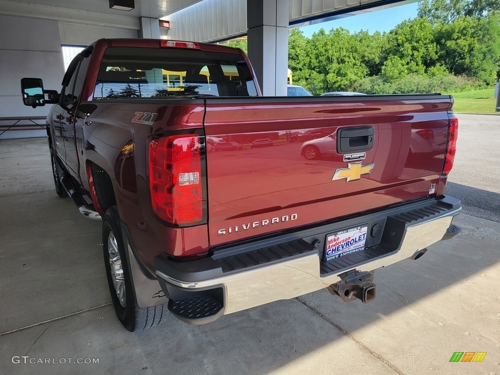 2016 Silverado 2500HD LT Double Cab 4x4 - Siren Red Tintcoat / Dark Ash/Jet Black photo #7