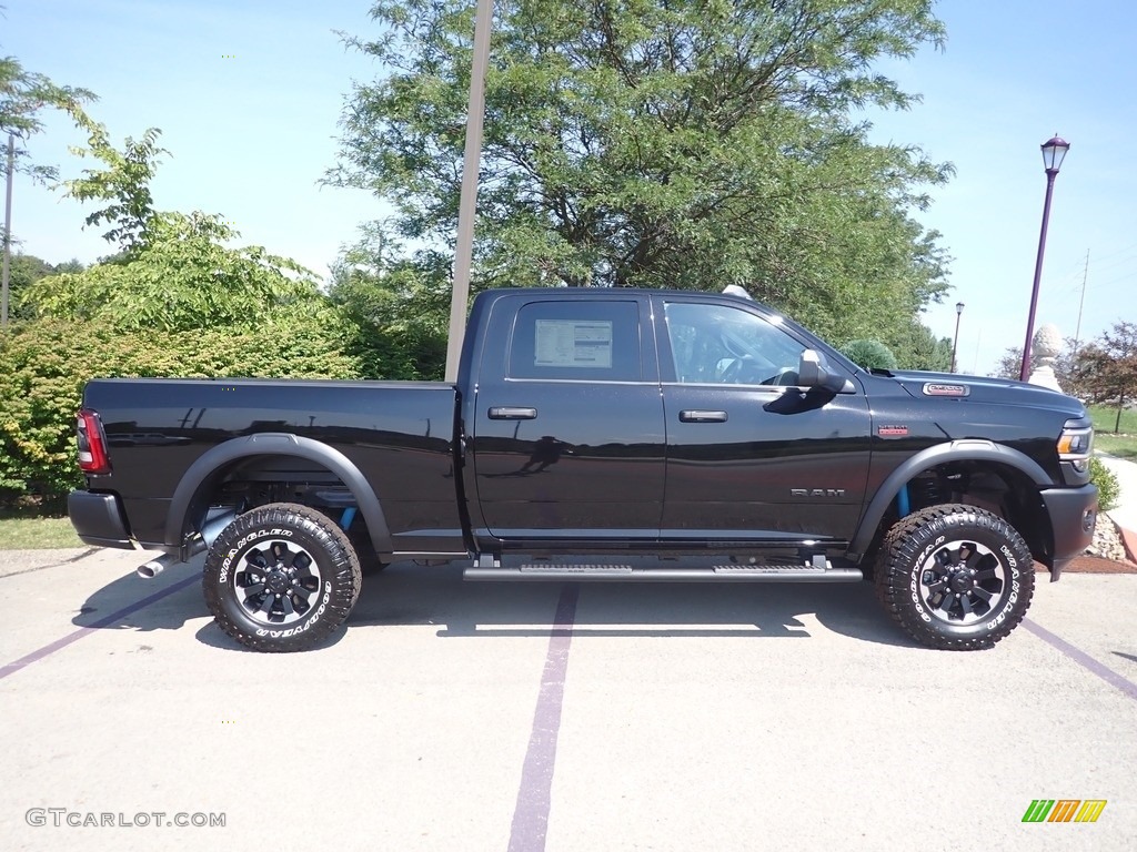 Diamond Black Crystal Pearl 2022 Ram 2500 Power Wagon Crew Cab 4x4 Exterior Photo #144648988