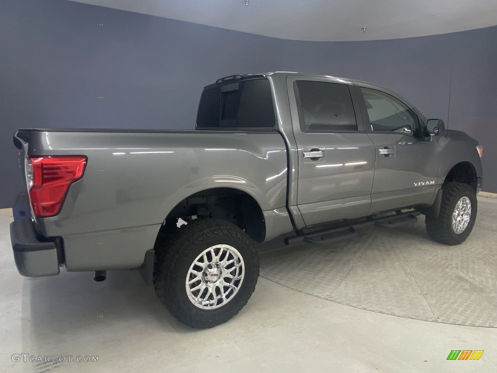 Gun Metallic 2021 Nissan Titan SV Crew Cab Exterior Photo #144649399