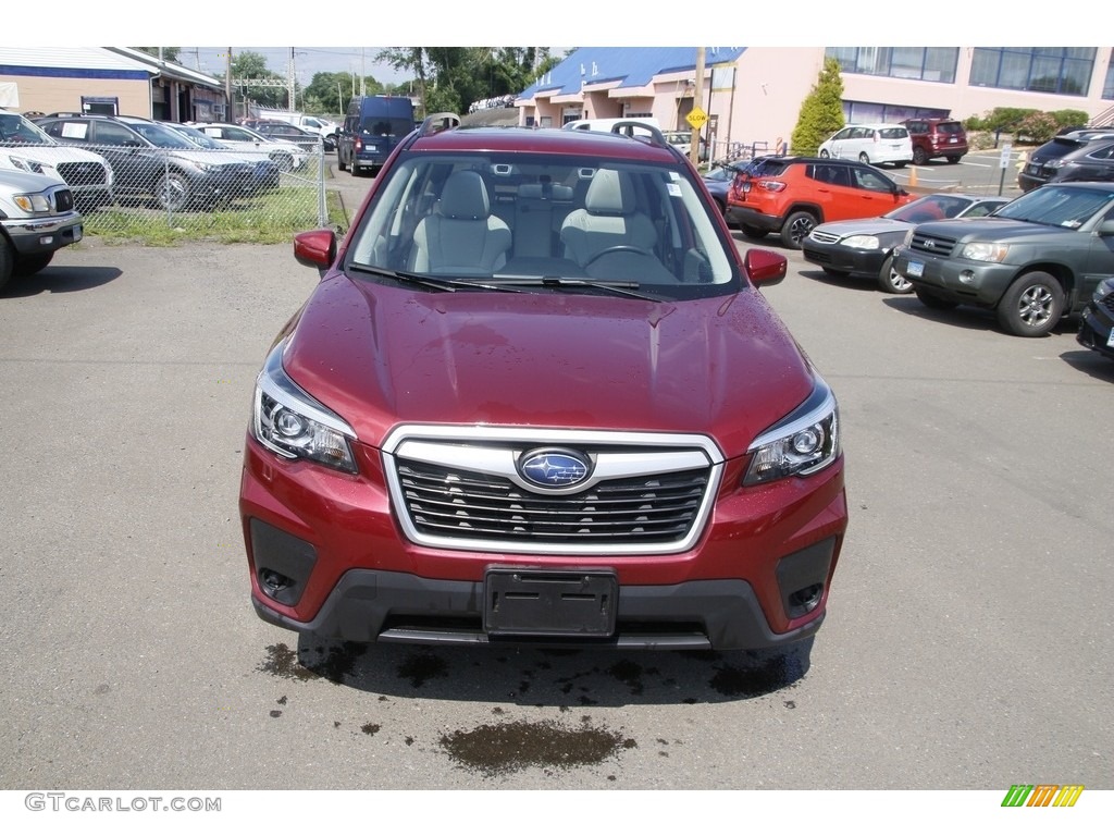 2019 Forester 2.5i Premium - Crimson Red Pearl / Gray photo #2