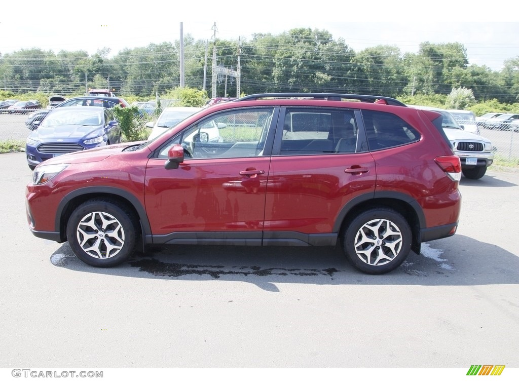 2019 Forester 2.5i Premium - Crimson Red Pearl / Gray photo #8