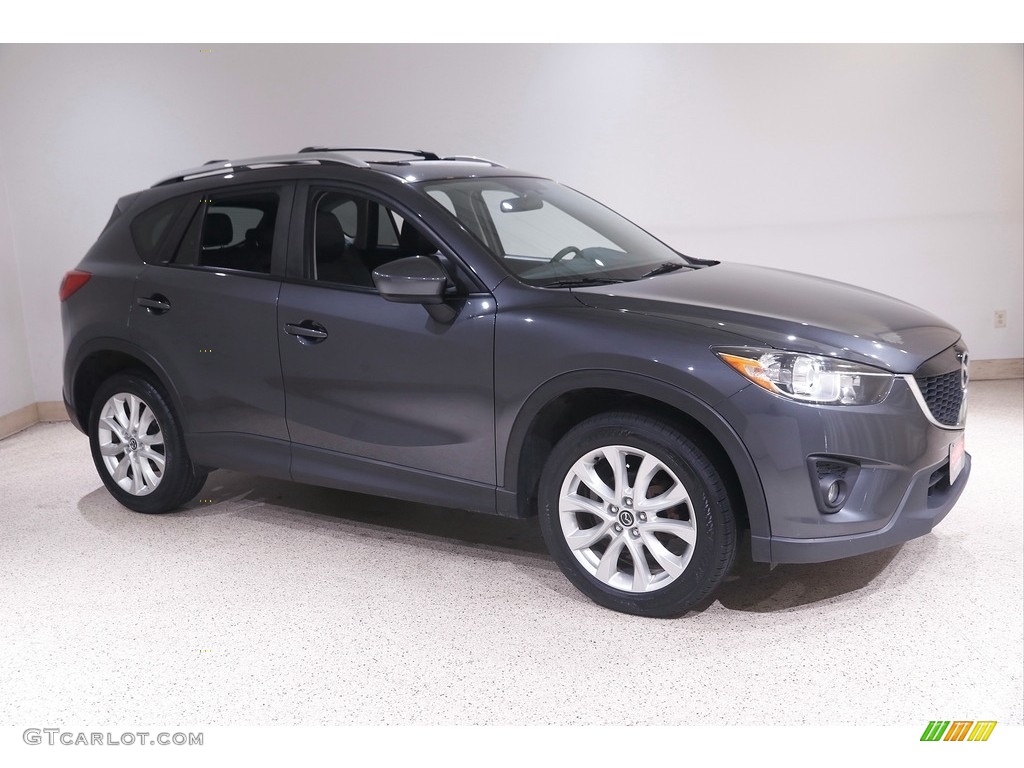 2014 CX-5 Grand Touring AWD - Meteor Gray Mica / Black photo #1