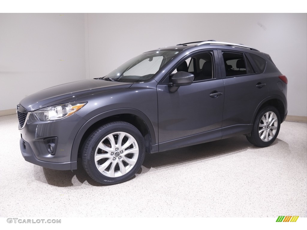 2014 CX-5 Grand Touring AWD - Meteor Gray Mica / Black photo #3