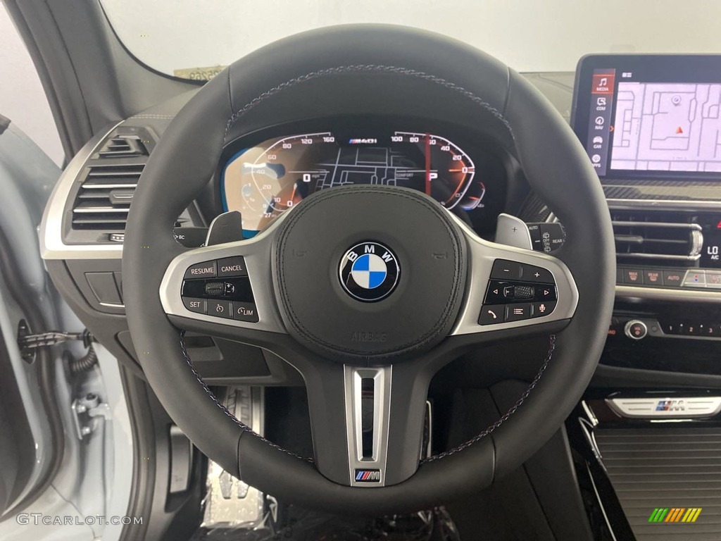 2022 BMW X3 M40i Tacora Red Steering Wheel Photo #144652195