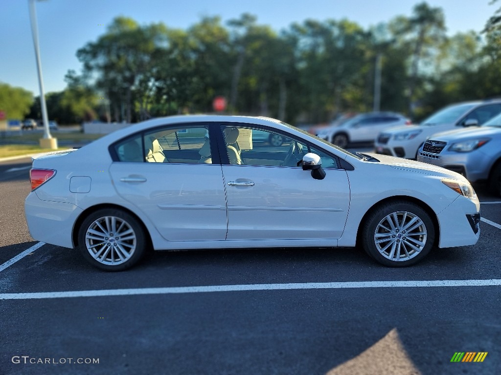 Crystal White Silica 2015 Subaru Impreza 2.0i Limited 4 Door Exterior Photo #144652747