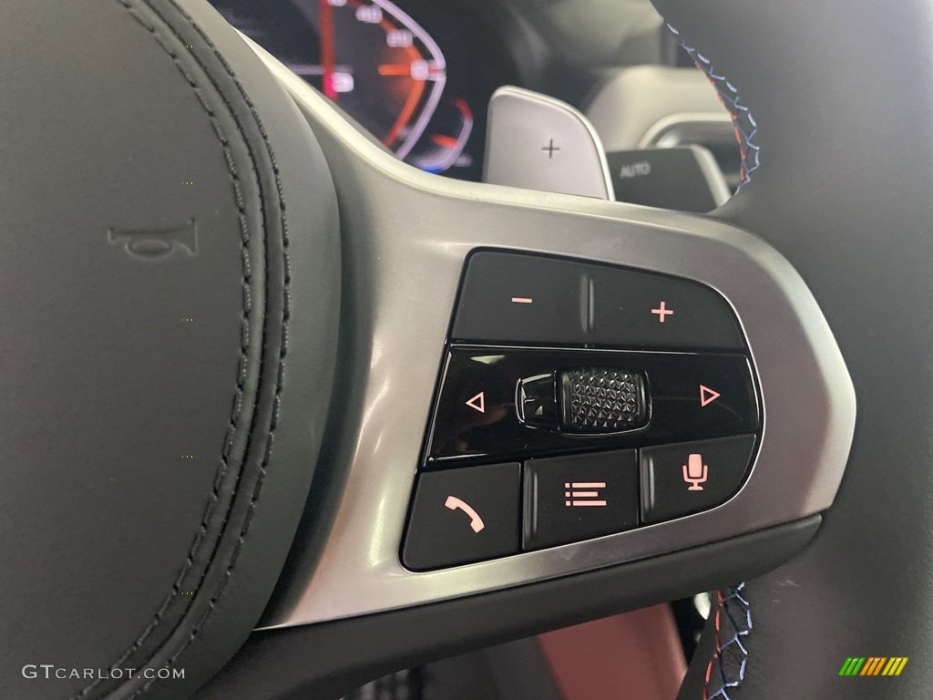 2022 BMW X4 M40i Tacora Red Steering Wheel Photo #144652801