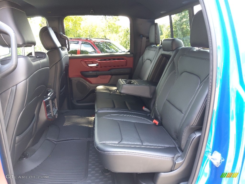 Black/Red Interior 2022 Ram 1500 Rebel Crew Cab 4x4 Photo #144653533