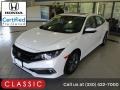 Platinum White Pearl 2019 Honda Civic EX Sedan