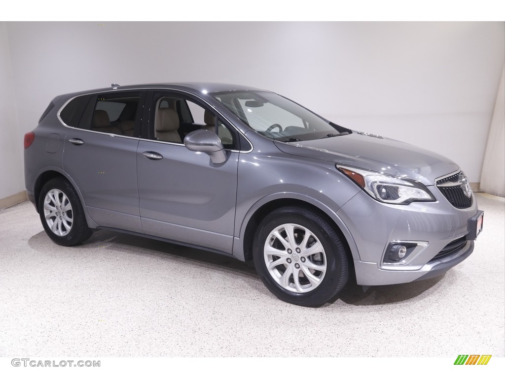 2019 Envision Preferred - Satin Steel Gray Metallic / Light Neutral photo #1