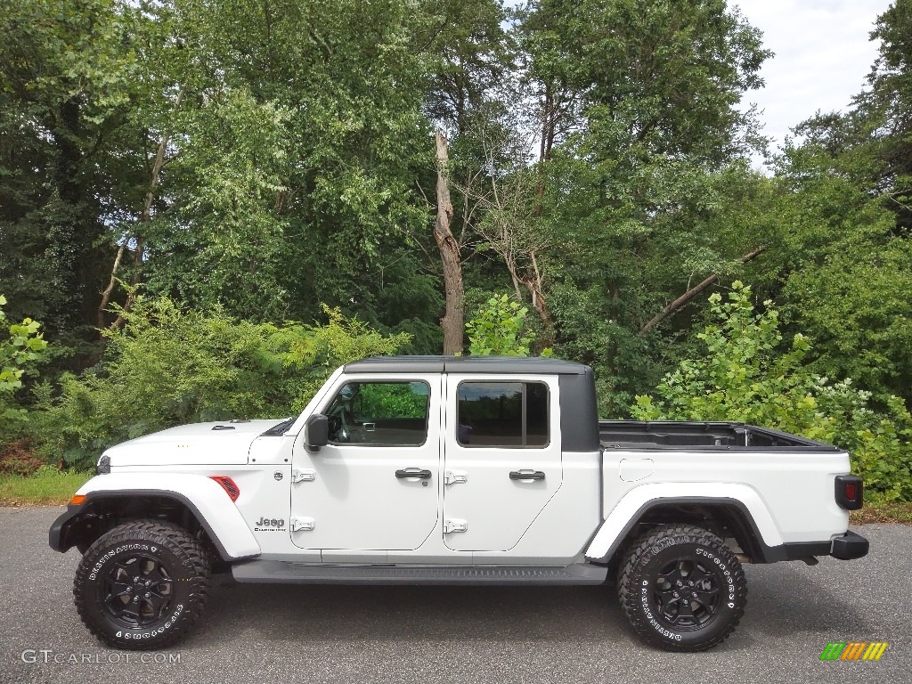 2021 Gladiator Overland 4x4 - Bright White / Black photo #1