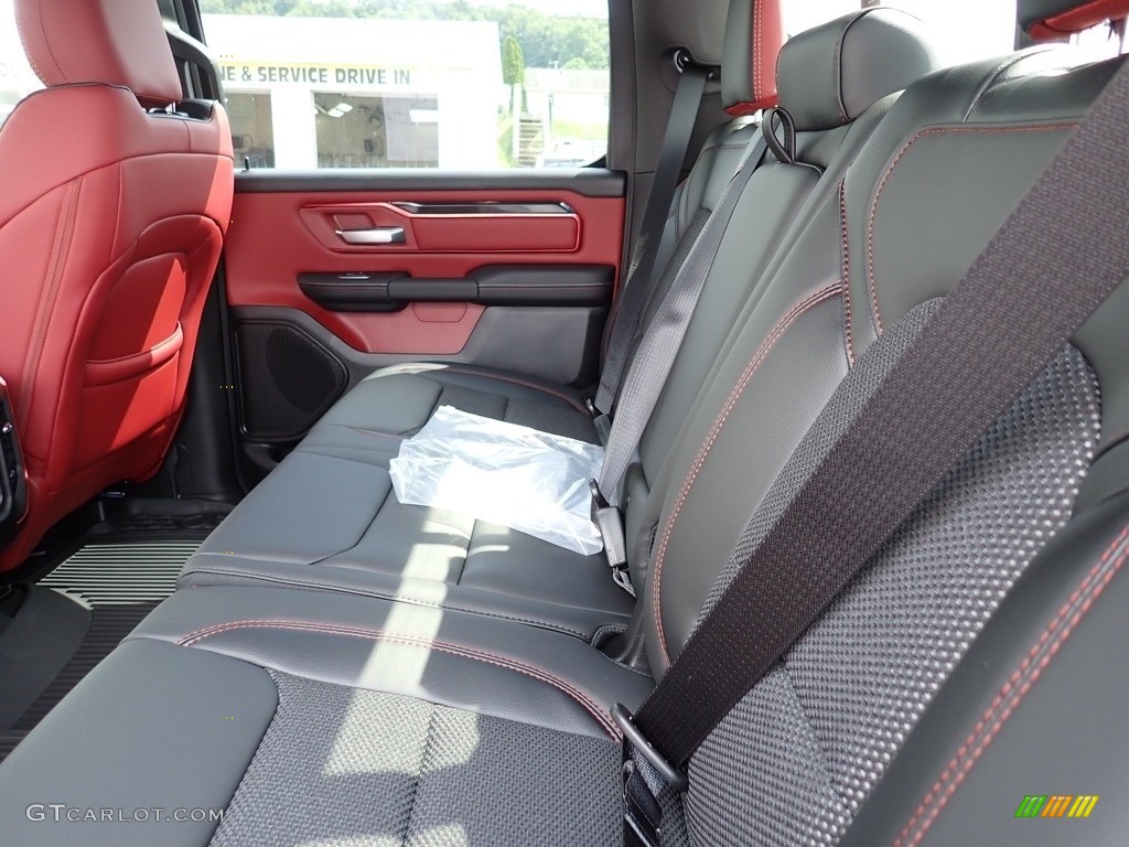 Black/Red Interior 2022 Ram 1500 Rebel Crew Cab 4x4 Photo #144654965