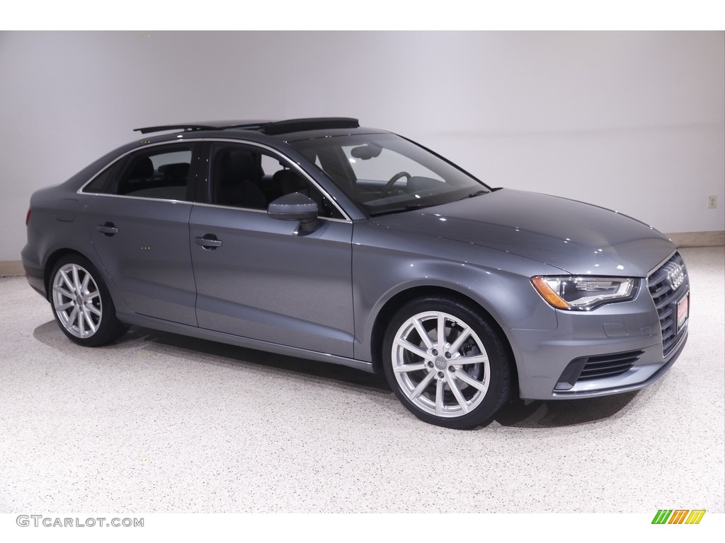 2015 A3 2.0 Premium Plus quattro - Monsoon Gray Metallic / Black photo #1