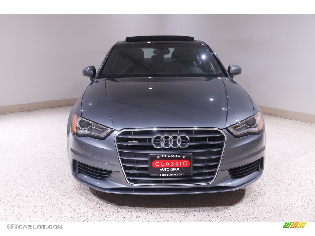 2015 A3 2.0 Premium Plus quattro - Monsoon Gray Metallic / Black photo #2