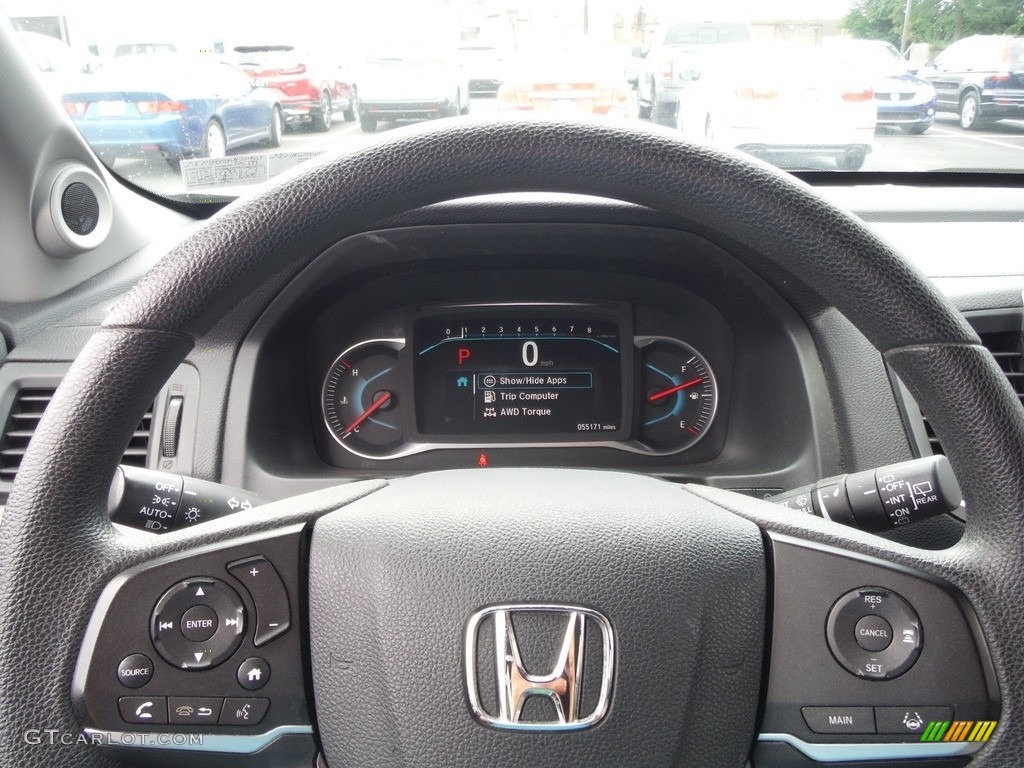 2019 Pilot LX AWD - Lunar Silver Metallic / Gray photo #22