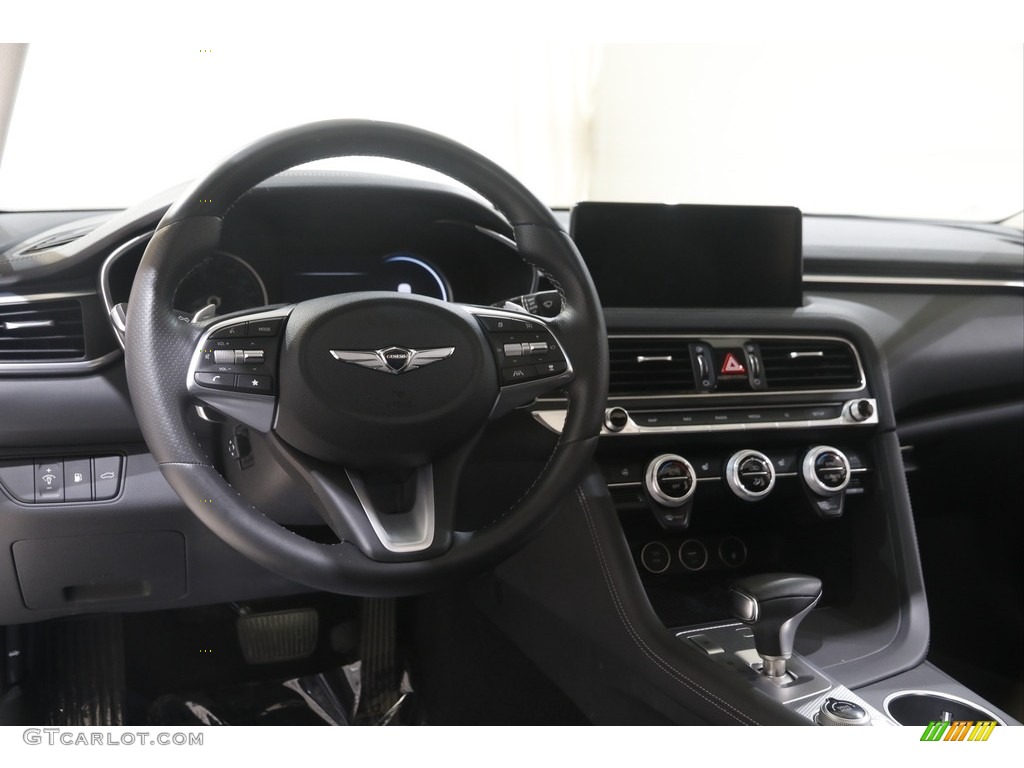 2022 Genesis G70 2.0T AWD Black Dashboard Photo #144658061