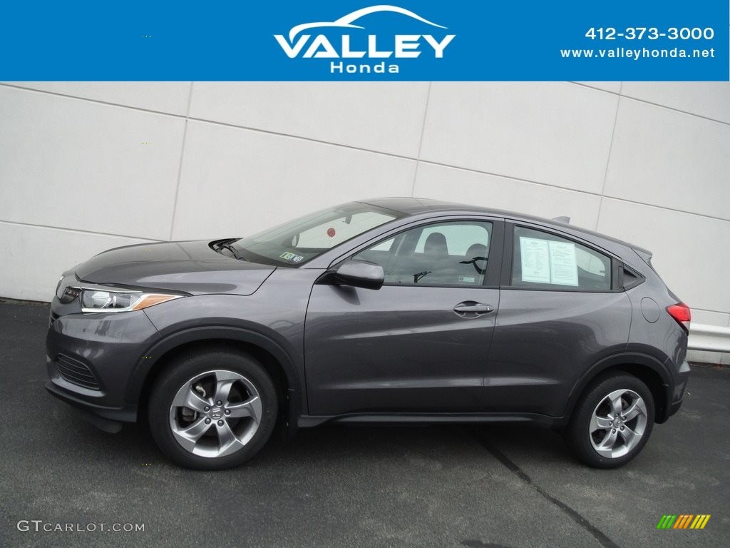 2019 HR-V LX AWD - Modern Steel Metallic / Black photo #2