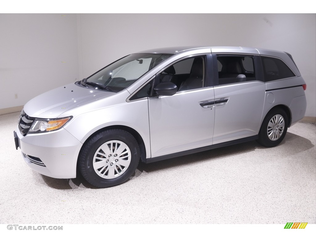 2014 Odyssey LX - Alabaster Silver Metallic / Gray photo #3