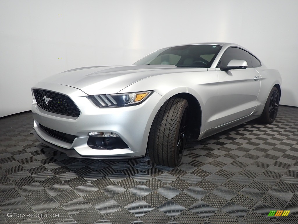2015 Mustang EcoBoost Premium Coupe - Ingot Silver Metallic / Ceramic photo #8