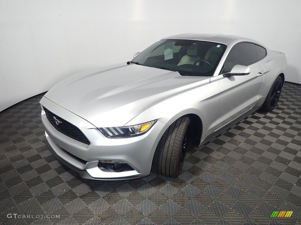 2015 Mustang EcoBoost Premium Coupe - Ingot Silver Metallic / Ceramic photo #9