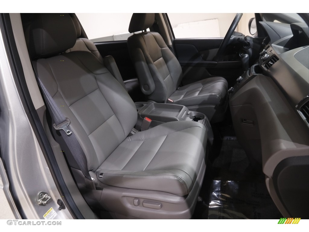 2014 Odyssey LX - Alabaster Silver Metallic / Gray photo #16