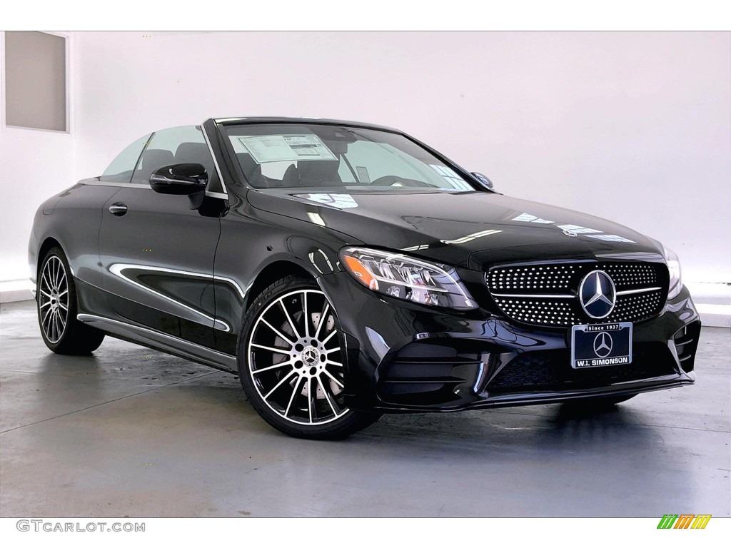 Black 2022 Mercedes-Benz C 300 Cabriolet Exterior Photo #144662529
