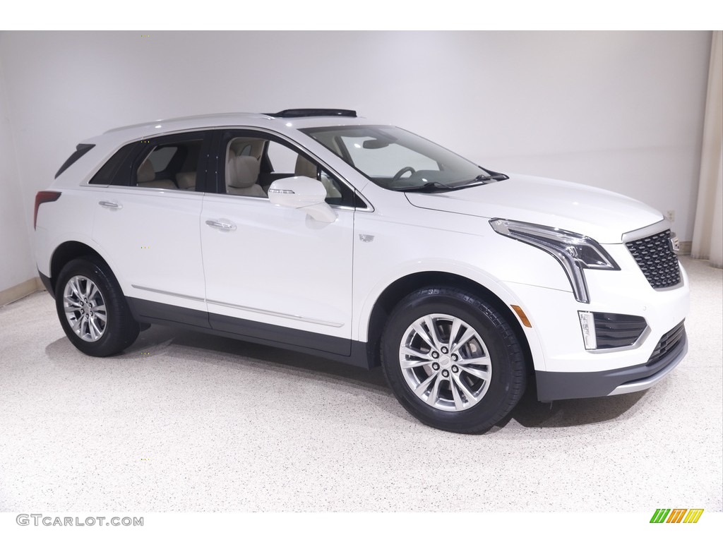 Crystal White Tricoat 2020 Cadillac XT5 Premium Luxury AWD Exterior Photo #144663906