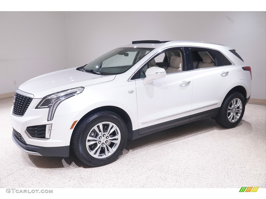Crystal White Tricoat 2020 Cadillac XT5 Premium Luxury AWD Exterior Photo #144663942