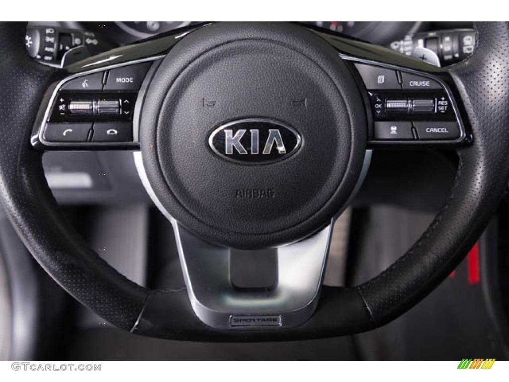 2021 Kia Sportage S Black Steering Wheel Photo #144664332