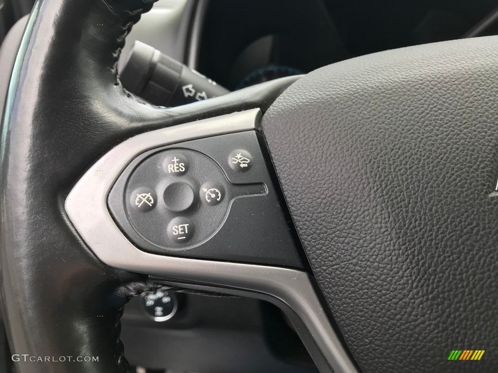 2016 Chevrolet Colorado LT Crew Cab 4x4 Jet Black/Dark Ash Steering Wheel Photo #144665635