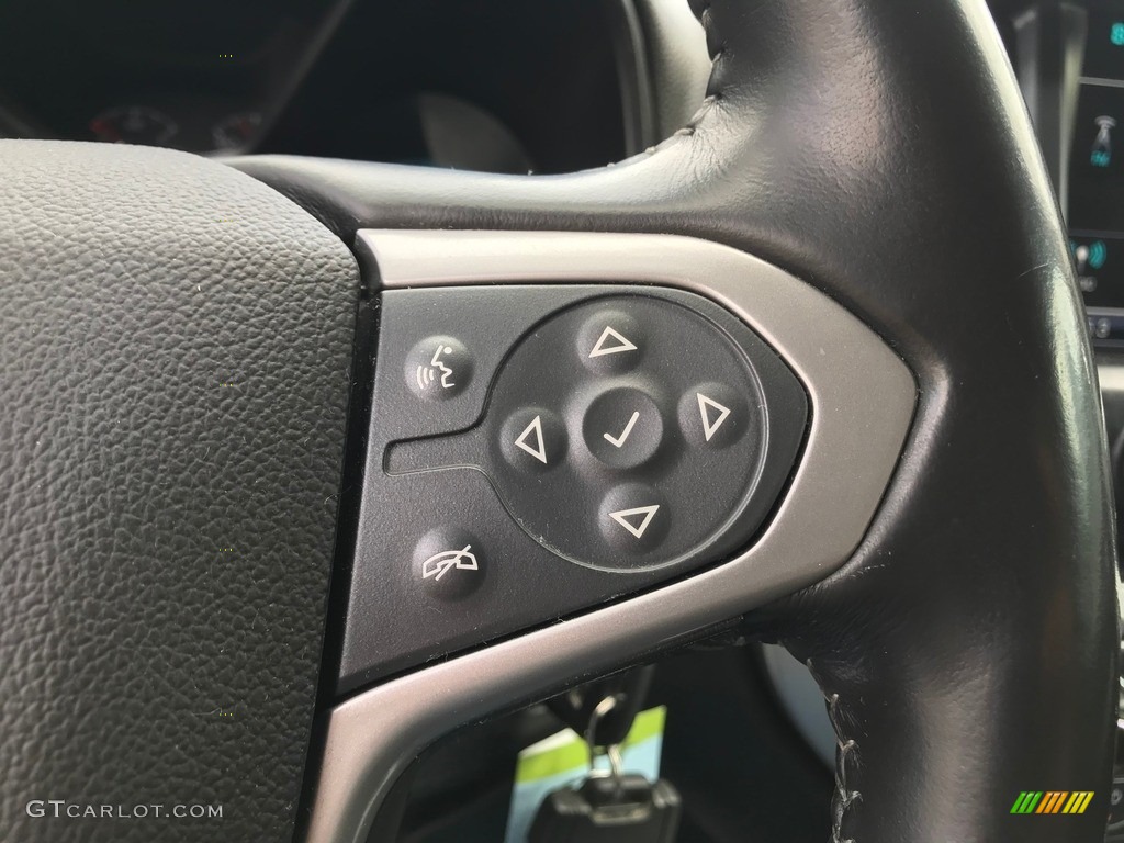 2016 Chevrolet Colorado LT Crew Cab 4x4 Jet Black/Dark Ash Steering Wheel Photo #144665650