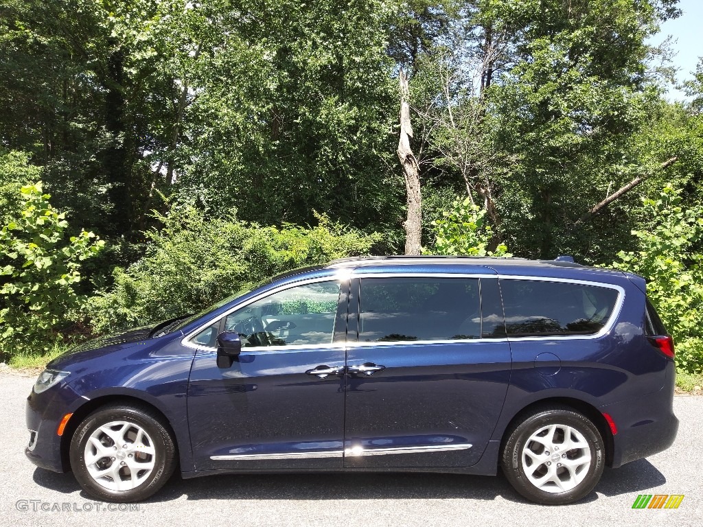2017 Pacifica Touring L - Jazz Blue Pearl / Black/Alloy photo #1
