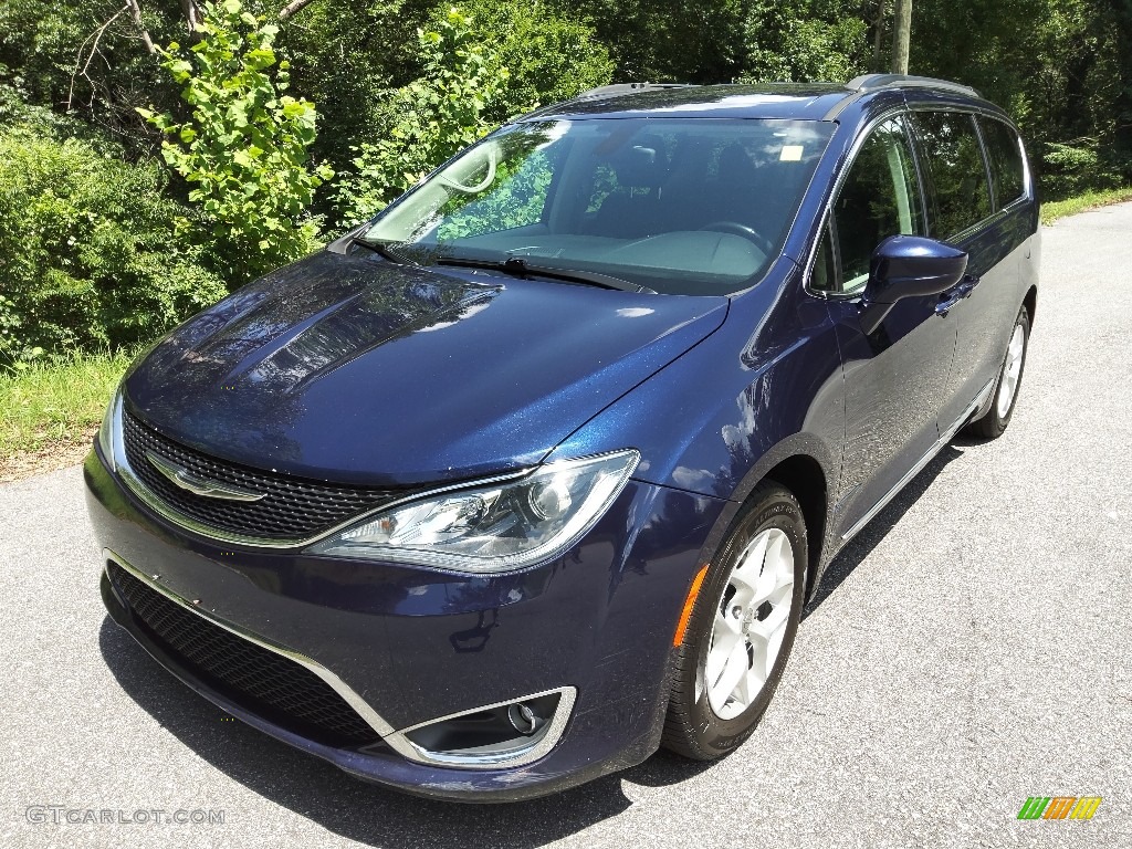 2017 Pacifica Touring L - Jazz Blue Pearl / Black/Alloy photo #2