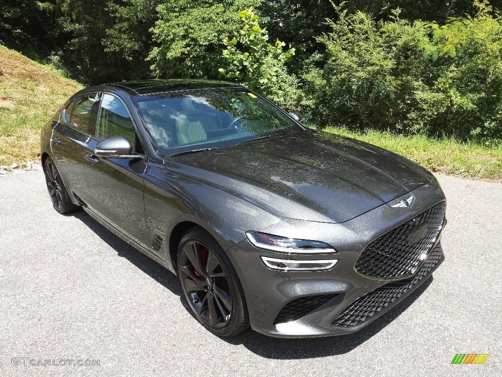 Himalayan Gray 2022 Genesis G70 3.3T AWD Exterior Photo #144666777
