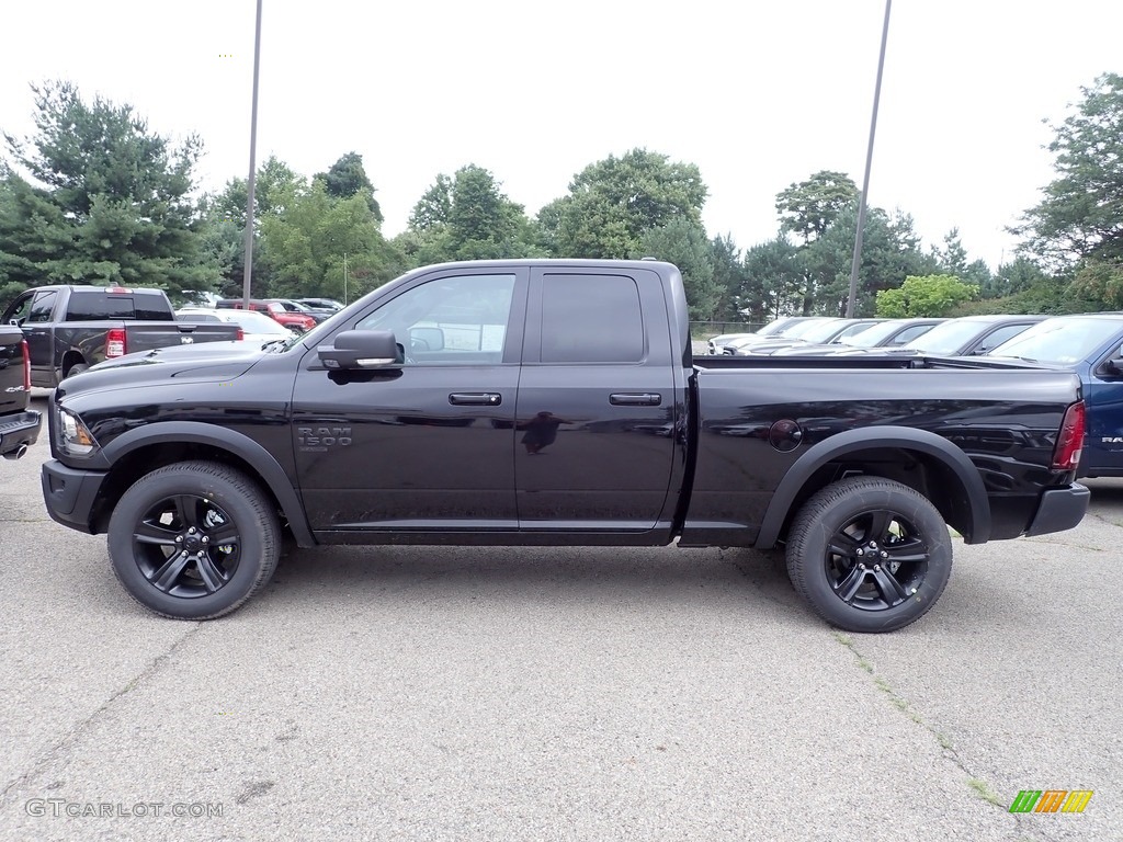 Diamond Black Crystal Pearl 2022 Ram 1500 Classic Quad Cab 4x4 Exterior Photo #144668501