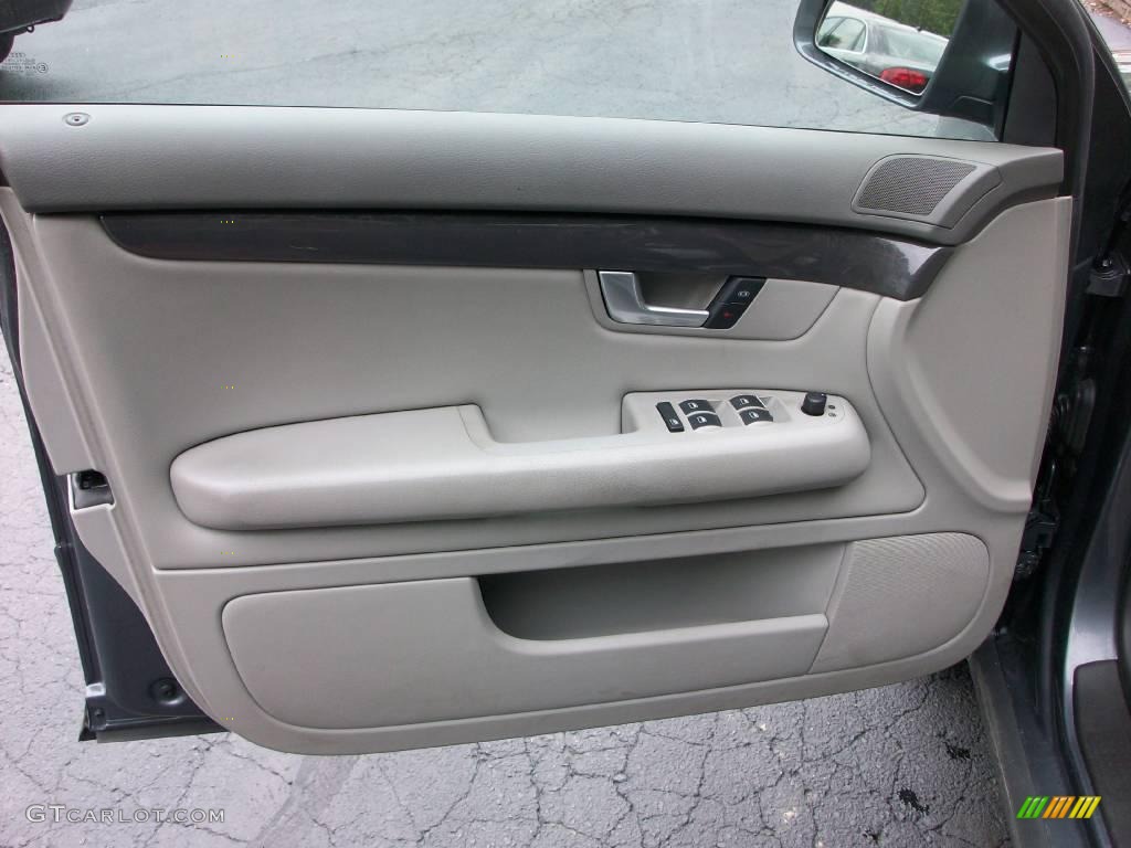 2003 Audi A4 1.8T quattro Sedan Platinum Door Panel Photo #14466852