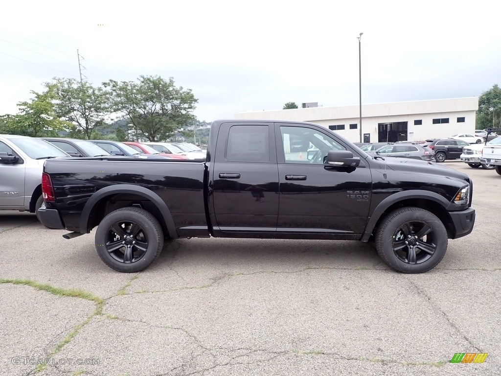 Diamond Black Crystal Pearl 2022 Ram 1500 Classic Quad Cab 4x4 Exterior Photo #144668597