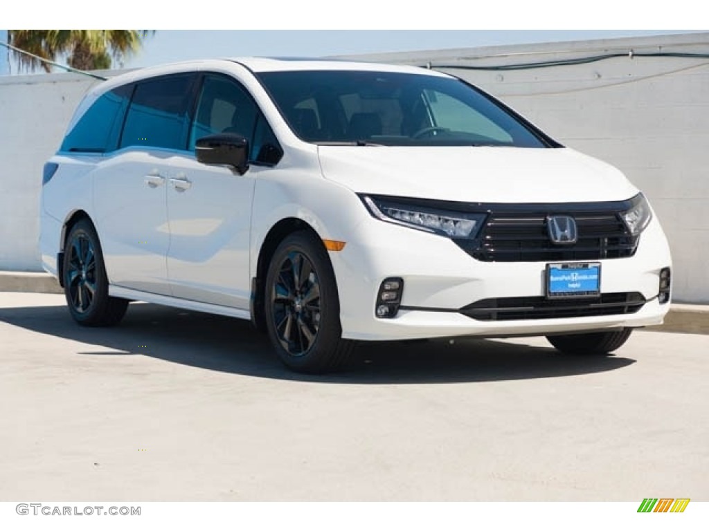 Platinum White Pearl 2023 Honda Odyssey Sport Exterior Photo #144669122