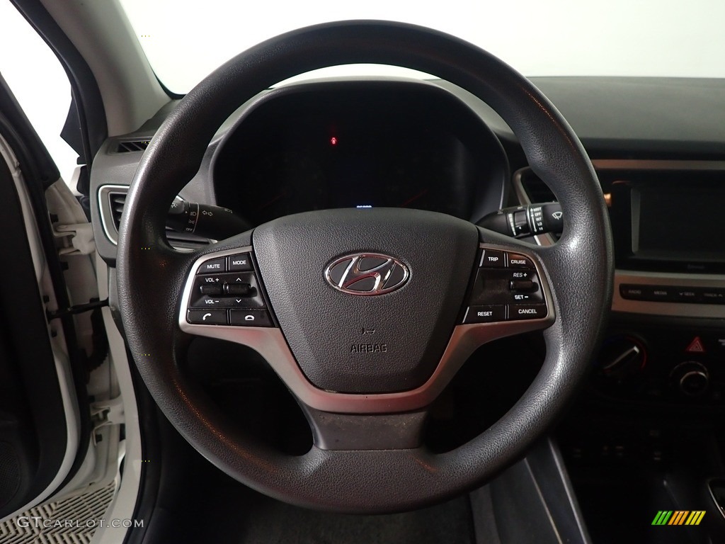 2018 Accent SE - Frost White Pearl / Black photo #27