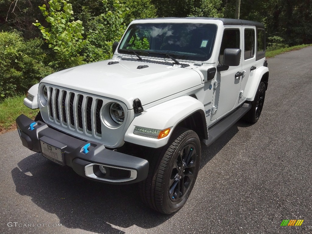 2022 Wrangler Unlimited Sahara 4XE Hybrid - Bright White / Black photo #2