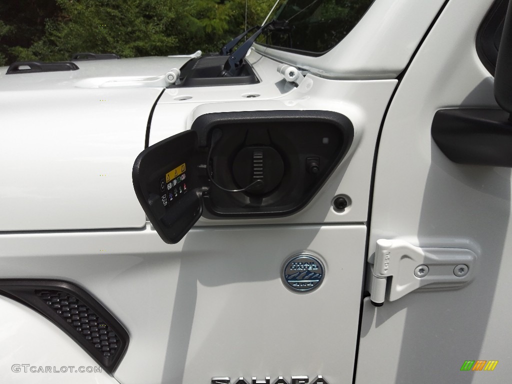 2022 Wrangler Unlimited Sahara 4XE Hybrid - Bright White / Black photo #4