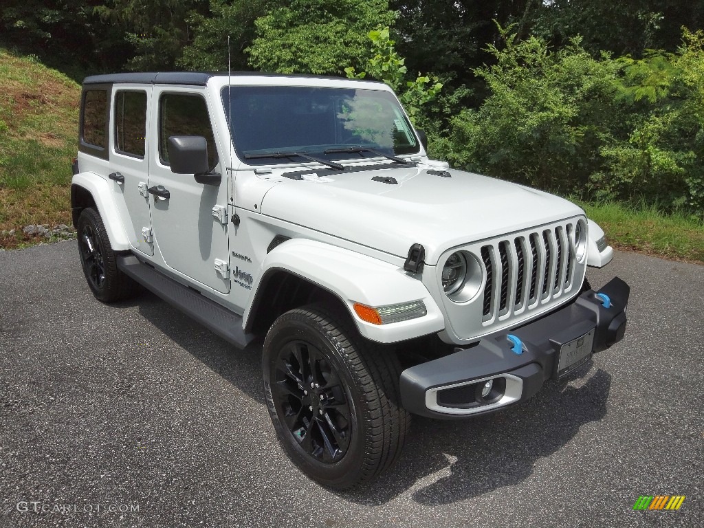 2022 Wrangler Unlimited Sahara 4XE Hybrid - Bright White / Black photo #5
