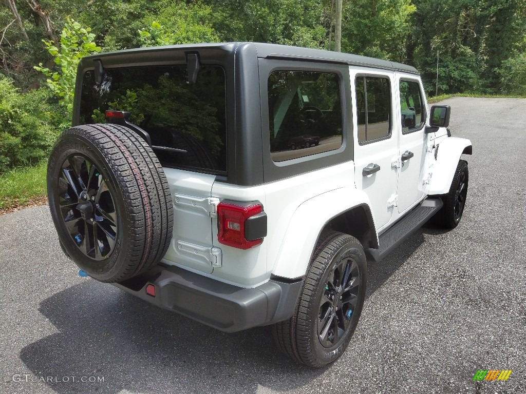 2022 Wrangler Unlimited Sahara 4XE Hybrid - Bright White / Black photo #7